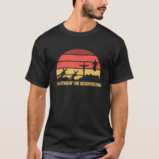 T-shirt Évolution de la résurrection Jésus-Christ Religion