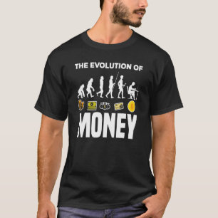 T-shirt Evolution De L'Argent BTC Crypto Porteur Cryptocur