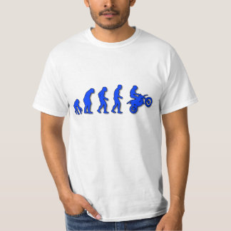 T-shirt Évolution de l'homme à la moto