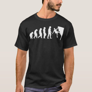 T-shirt Évolution de l'homme en grimpeur Cadeau d'escalade