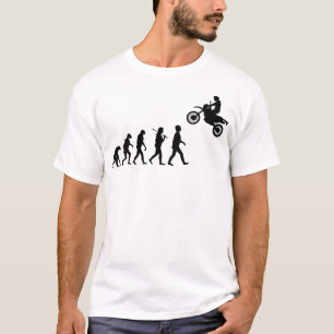 T-shirt Évolution de l'Homme Motocross Saut
