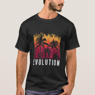 T-shirt Évolution de moto motard vintage moto rouler