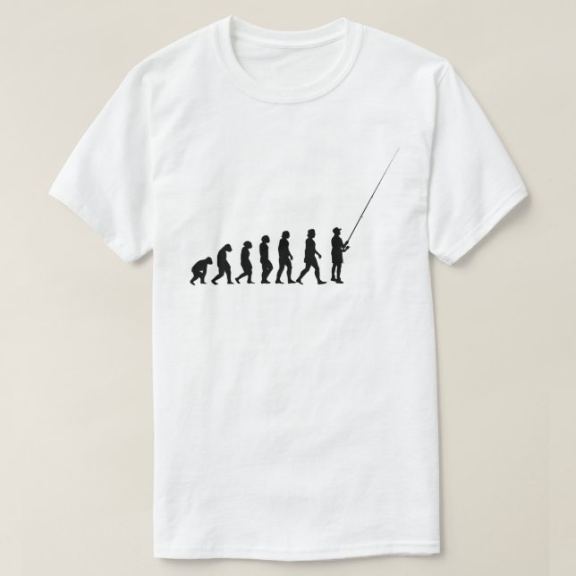 T-shirt Évolution de pêche drôle (Design devant)