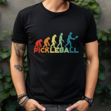 Évolution de Pickleball Drôle Nom ou Texte Personn