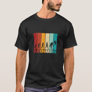 T-shirt Évolution de skateboarder skateboard rétro vintage