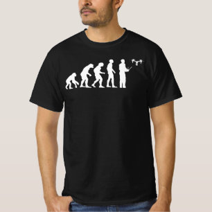 T-shirt Évolution des drones - Amusant ventilateur Quadcop