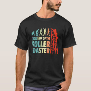 T-shirt Évolution des montagnes russes drôle amateur de mo