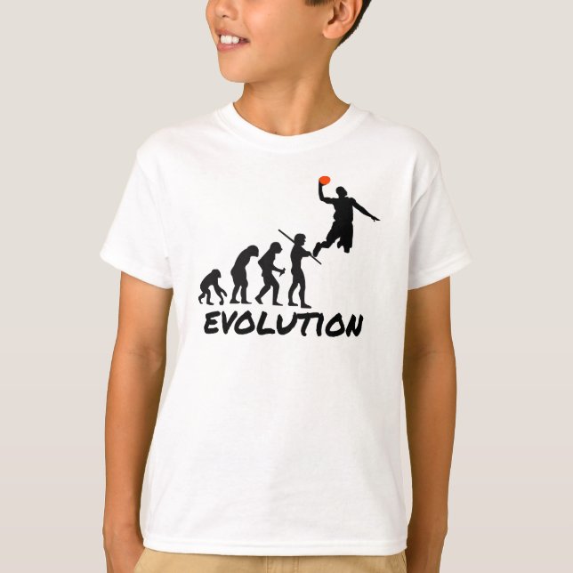 T-shirt Évolution du basket-ball (Devant)