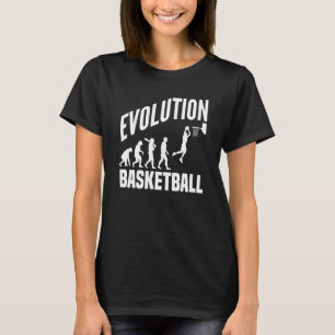 T-shirt Évolution du basketball du singe à l'homme BBall D