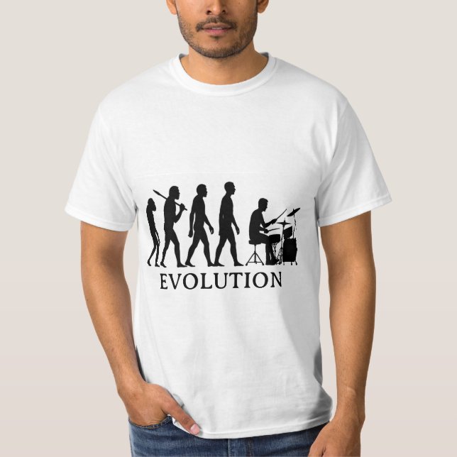 T-shirt Évolution du batteur (Devant)
