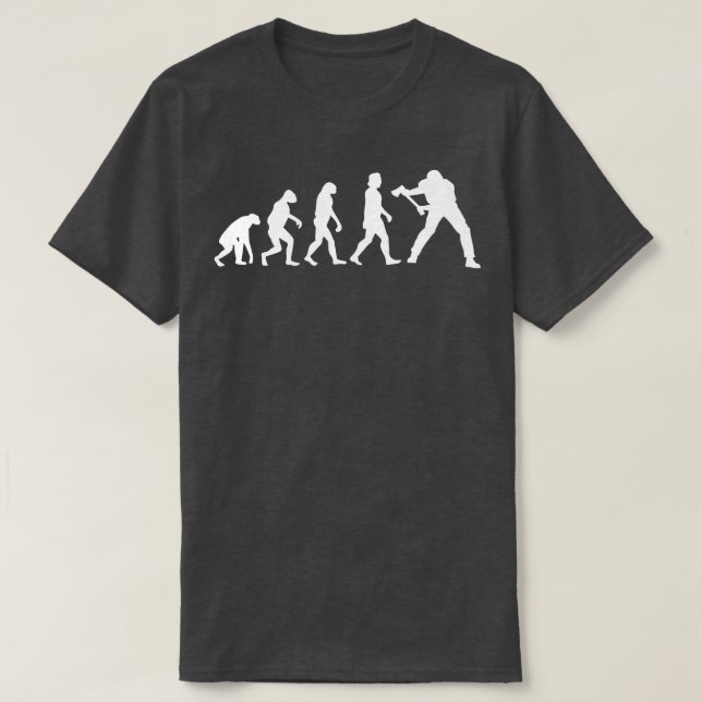 T-shirt Évolution du bûcheron (Design devant)