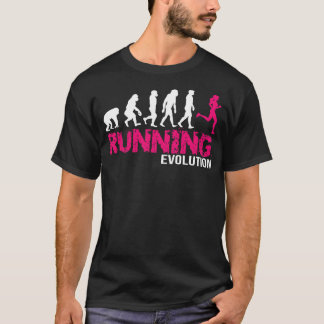 T-shirt Evolution du cadeau de Runls Girls Runners