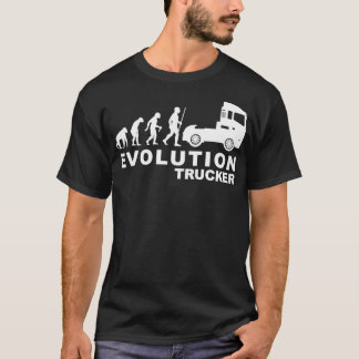 T-shirt Évolution du camionneur d'asphalte