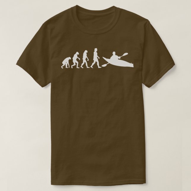 T-shirt Évolution du canoë-kayak (Design devant)