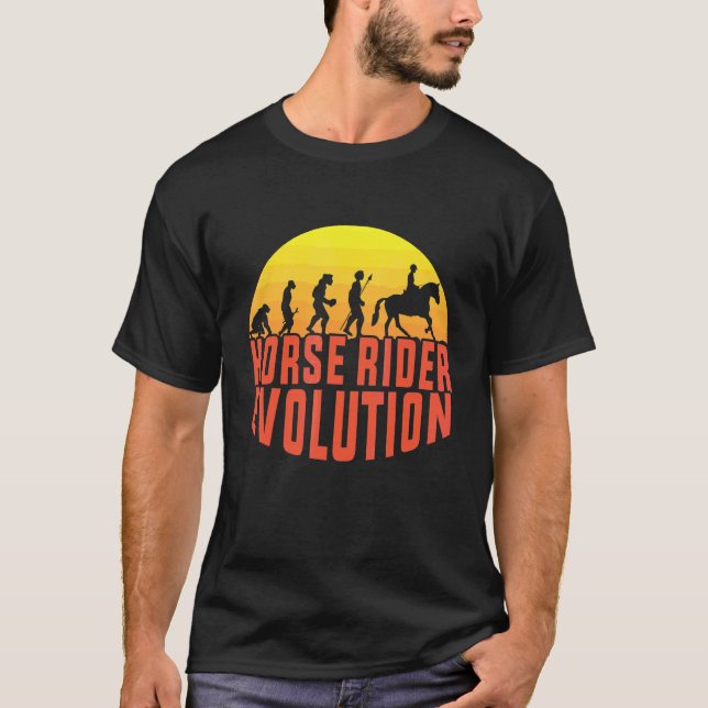 T-shirt Évolution du cavalier (Devant)