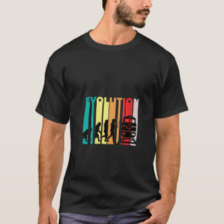 T-shirt Évolution du conducteur de train rétro pour femmes