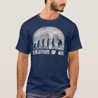 T-shirt Evolution du Cool de snowboard de l'homme