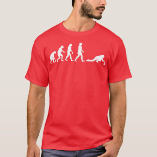 T-shirt Évolution du curling