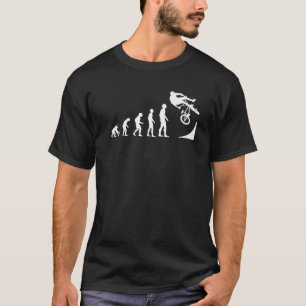 T-shirt Evolution du cycliste BMX Motocross Freestyle BMX