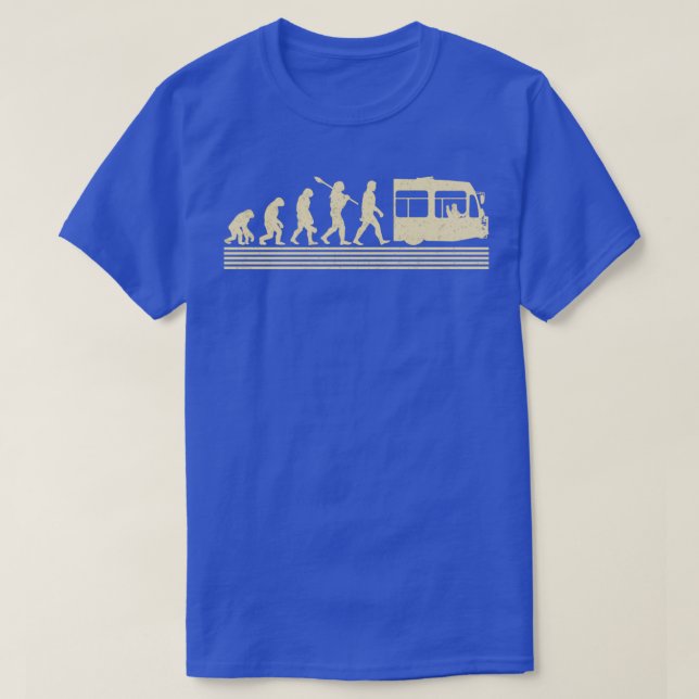 T-shirt Évolution du pilote de bus (Design devant)
