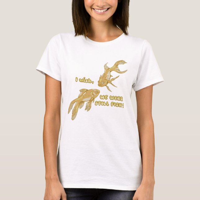 T-shirt Évolution du poisson drôle de poisson rouge (Devant)