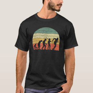 T-shirt Évolution du rugby drôle vintage homme rétro
