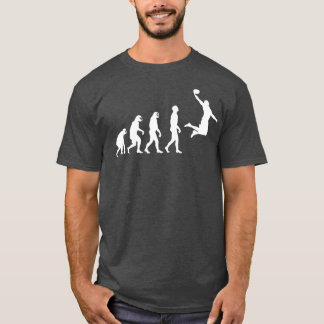 T-shirt Évolution du singe Ape au jeu de basket-ball humai
