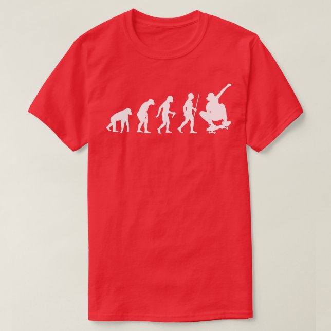 T-shirt évolution du skateboard (Design devant)