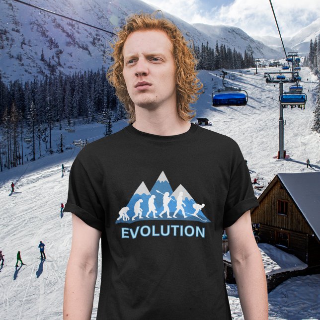 T-shirt Évolution du ski (Créateur téléchargé)