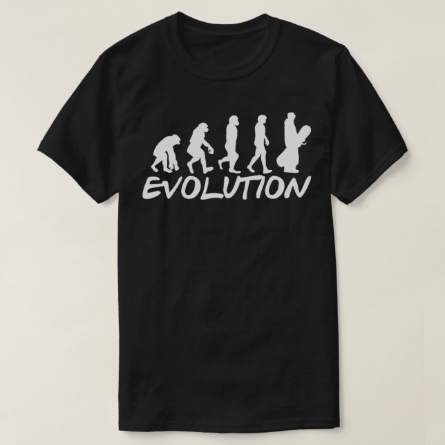 T-shirt Évolution du snowboard Snowboard (Design devant)
