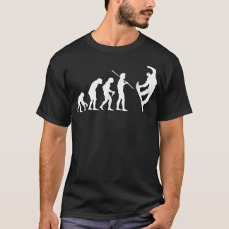 T-shirt Evolution du snowboard T Chemise pour hommes femme