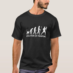 T-shirt Évolution Du Tennis De Table De Ping Pong