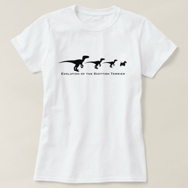 T-shirt Évolution du Terrier écossais (Design devant)