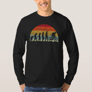 T-shirt Évolution Du Vélo Evolution De Man Road Bike Racin