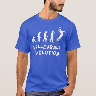 T-shirt Évolution du volley-ball amusant