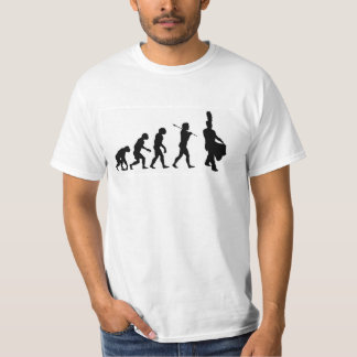 T-shirt Évolution d'un batteur de piège (blanc de base)