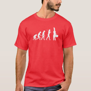 T-shirt Évolution d'un batteur de tenor (couleurs foncée