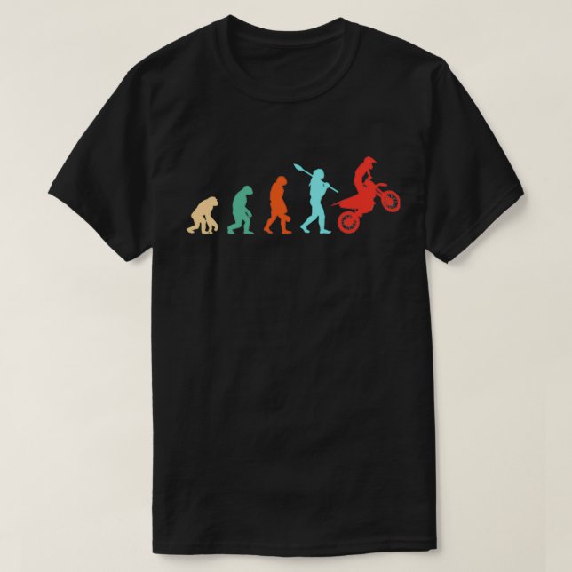 T-shirt Évolution D'Un Motocross (Design devant)