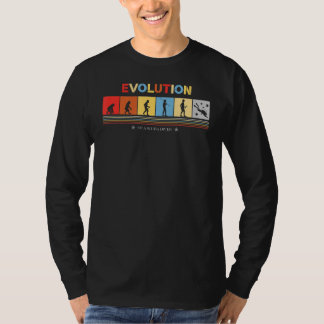T-shirt Evolution D'Un Plongeur les années 70 Retro Look S