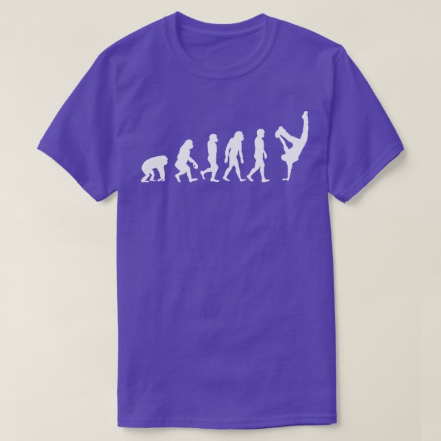 T-shirt Evolution d'une danseuse dansante Funny Dancing ca (Design devant)
