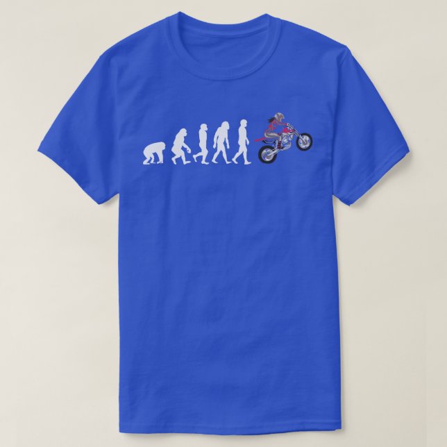 T-shirt Évolution d'une fille motocross (Design devant)