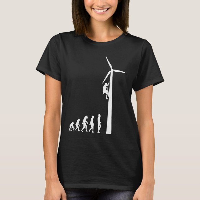 T-shirt Evolution éolienne Turbine énergie éolienne (Devant)