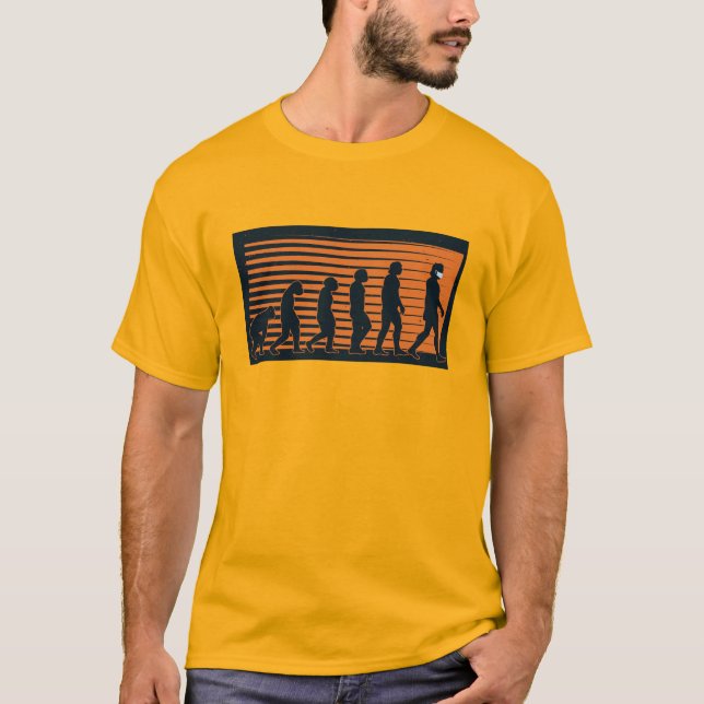 T-shirt Évolution humaine (Devant)