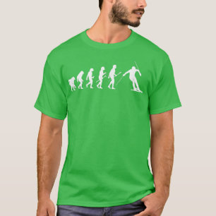 T-shirt Évolution humaine Ski Ski Ski Ski Sports d'hiver S