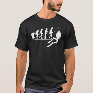 T-shirt Évolution incroyable de l'homme plongeur en scapha
