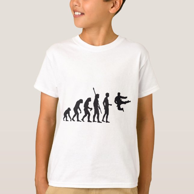 T-shirt évolution martial sortes (Devant)