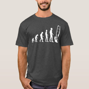 T-shirt Evolution Mens Windsurfing drôle Idée cadeau