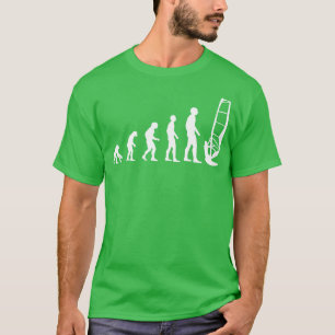 T-shirt Evolution Mens Windsurfing Funny Idée Cadeau Long 