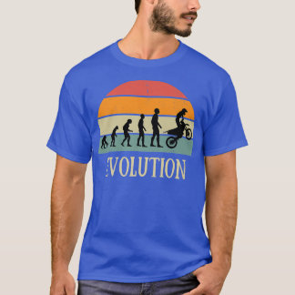T-shirt Evolution motocross cadeau enduro humour moto cros