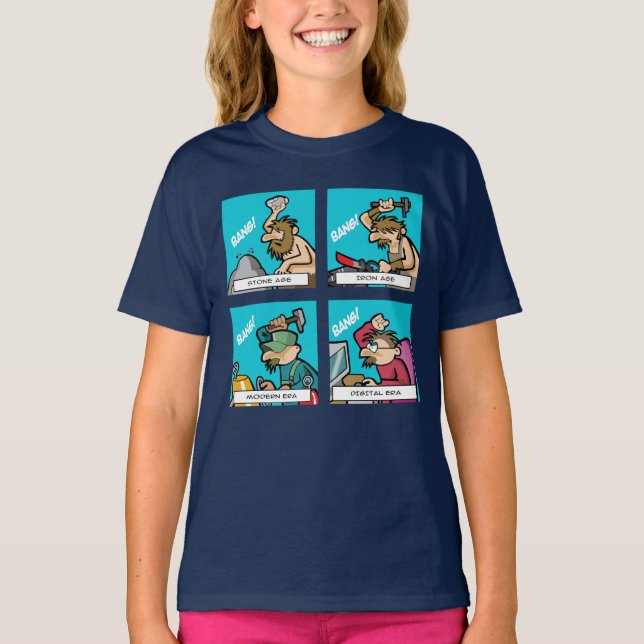 T-shirt Évolution numérique 2 (Devant)